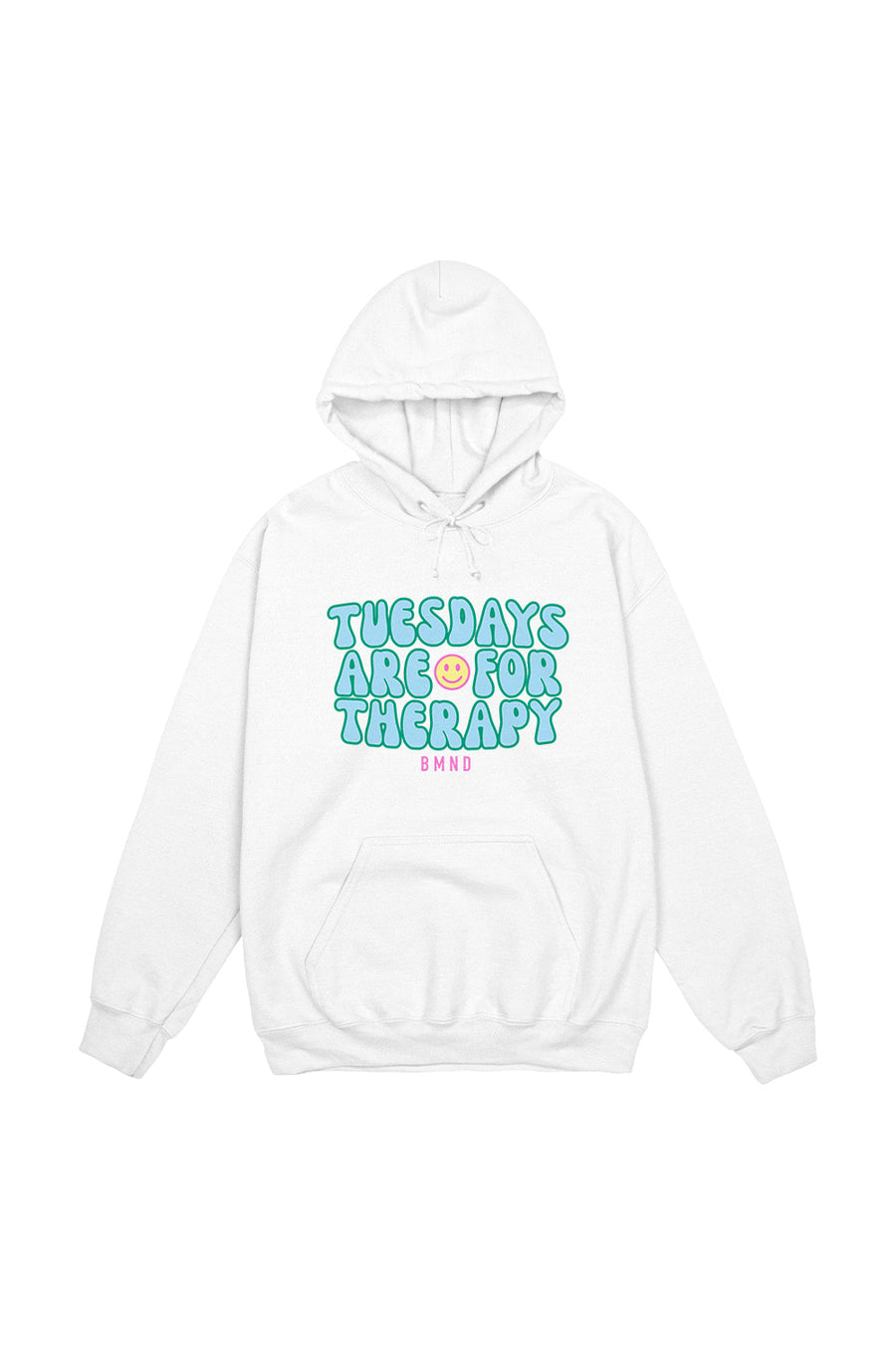 BMND: Tuesdays Are For Therapy White Hoodie