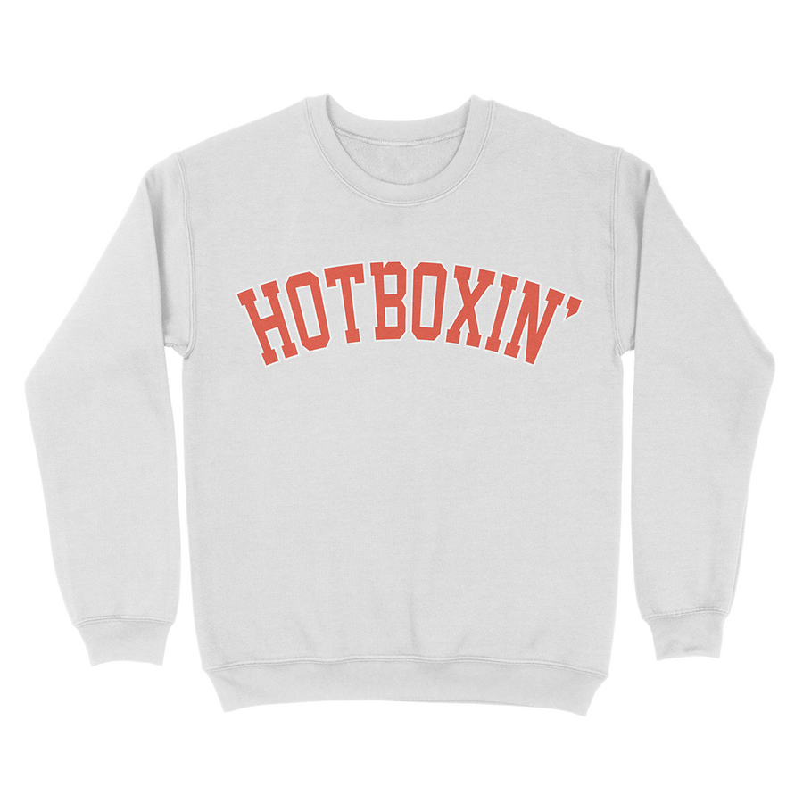 Hotboxin Crewneck Sweatshirt (White)